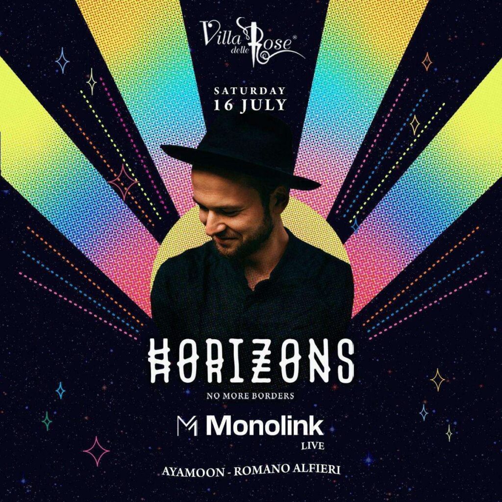 MONOLINK @ Villa Delle Rose Sabato 16 Luglio 2022 Ticket – Biglietti – Tavoli e Pacchetti Hotel