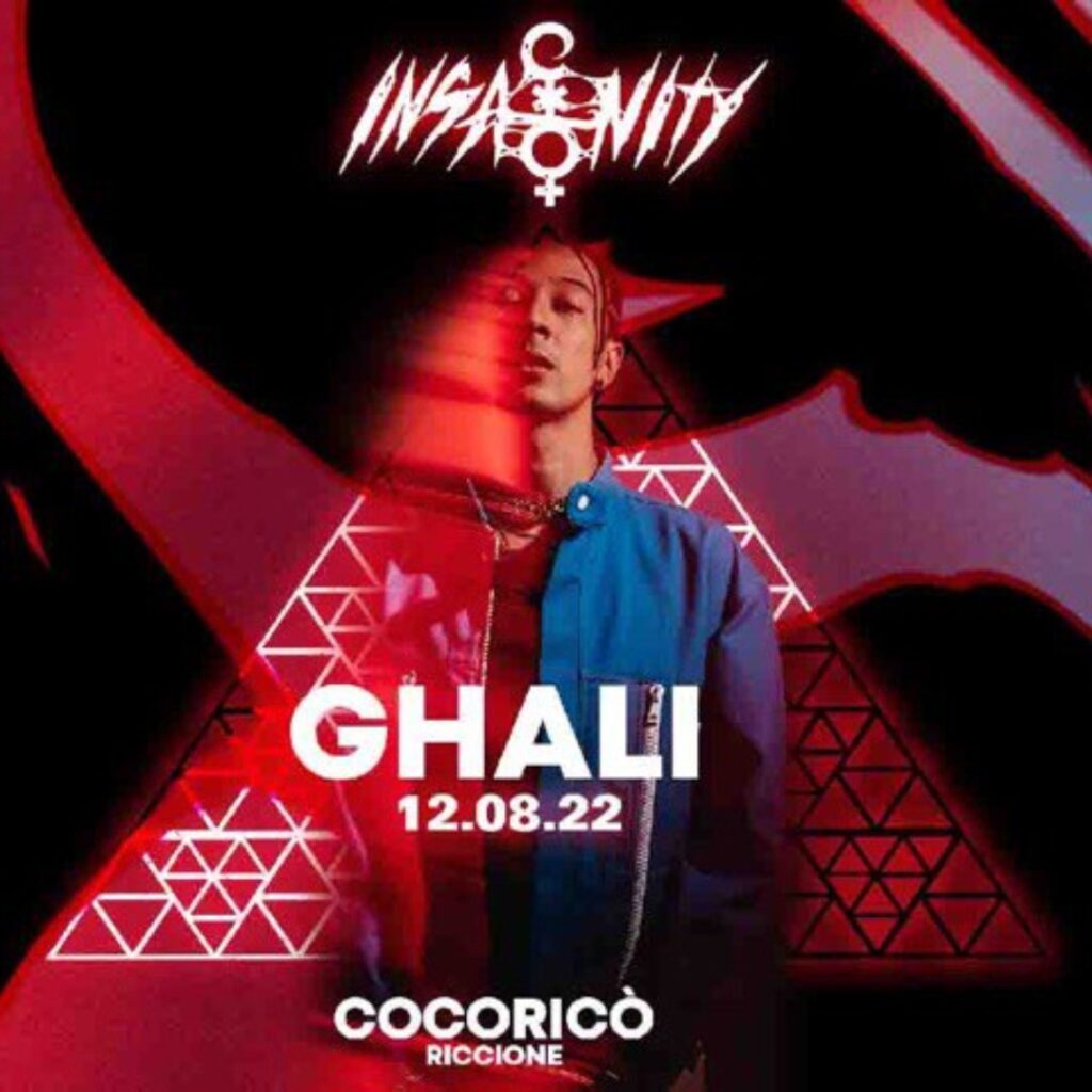 Ghali @ Cocoricò Agosto 2022
