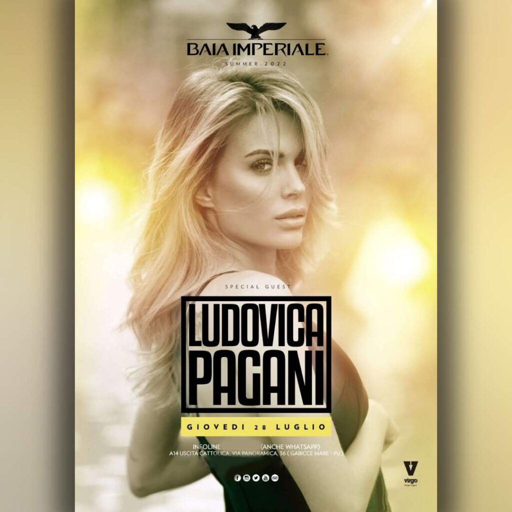 Ludovica Pagani @ Baia Imperiale 28 Luglio 2022